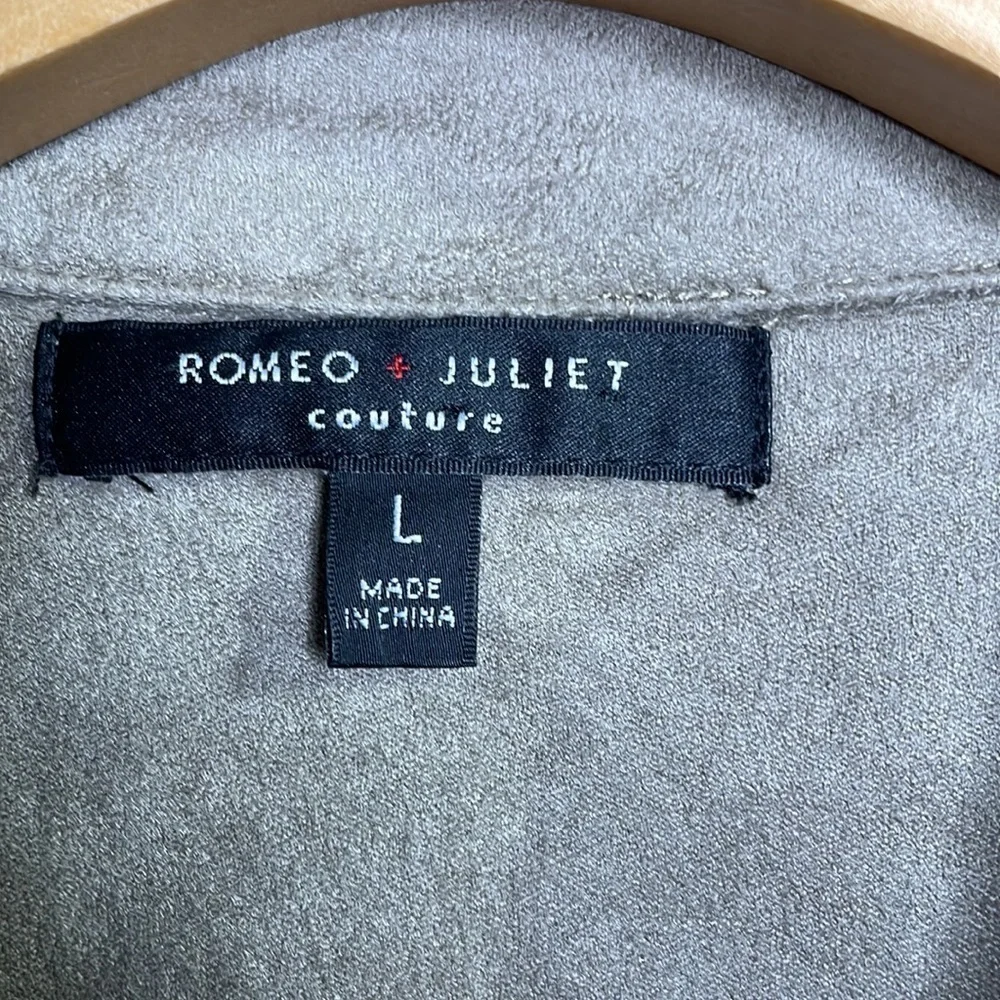Romeo and Juliet micro suede vest